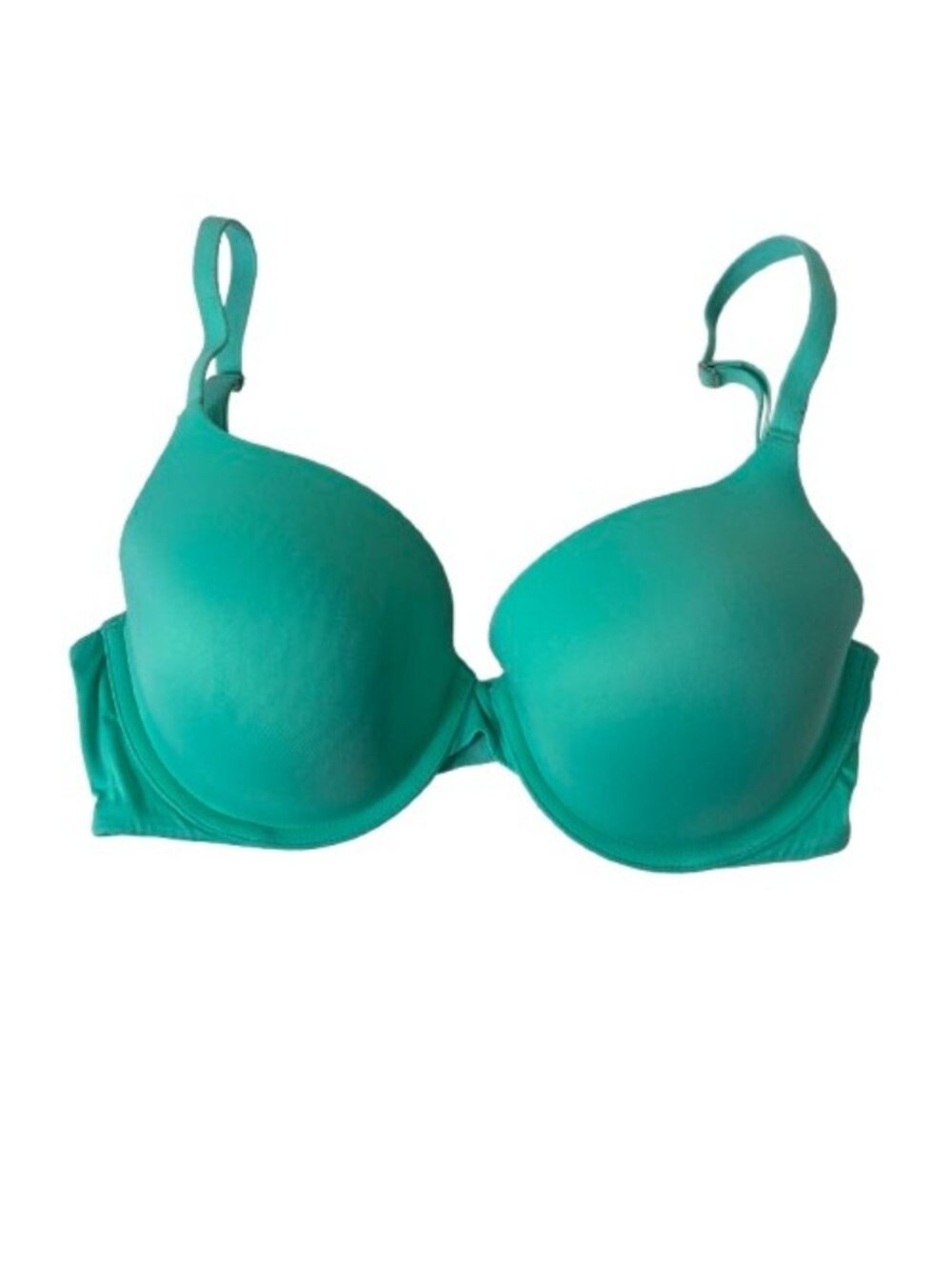 Victoria’s Secret PINK Campus Lightly Lined Bra Teal Sz 34D Dog Logo